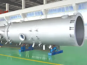 برج تنظيف حامض الكبريتيك(Ø2600 × 22,000 mm)  مبطن بـ  PTFE