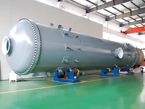 برج حامض الكبريتيك من الدرجة التحليلية (Ø2600 × 18,000 mm) مبطن بـ  PTFE